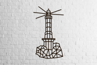 Eco Wood Art Wall Puzzle Lighthouse, 1546, 50.5x87x0.7cm