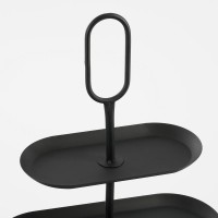 Rama Etagere 3 Layers - L48 x W20 x H55 cm - Metal - Black