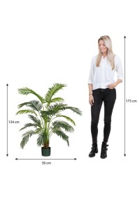 Areca Palm artificial plant in pot - H134 x Ø50 cm - Green