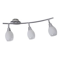 3 LED wand- en plafondrail "Rome" silver, 52