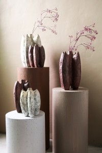 Shareece Cream Ceramic Shaped Vase Large