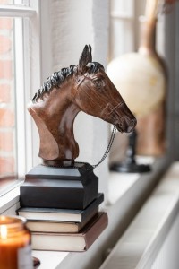 J-Line decoration Horse head - polyresin - brown