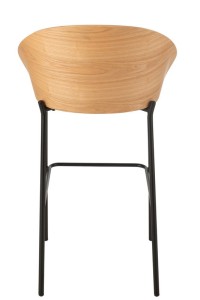 J-Line Bar stool Lone Plywood/Metal Natural/Beige