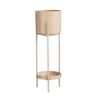 Colyn Bloempot op Standaard - H60 x Ø19 cm - IJzer - Lichtroze