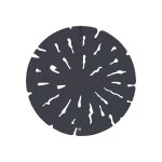 Bonte Cream MDF Wall Panel Wavy Carved Round S