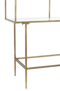 J -Line Rek 3 shelves - Metal/Glass - Gold