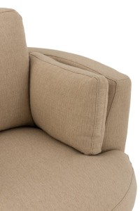 J-Line Lounge Chair Swiv Wood/Textile Beige