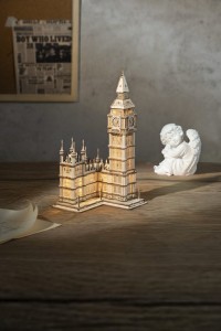 3D Wooden Puzzle Big Ben incl. lighting, Robotime, TG507, 10.7x10.1x19.1c