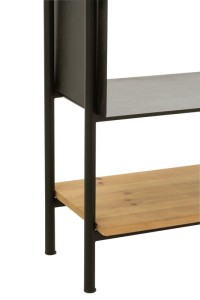 J-Line Shelf Tina Wood/Iron Black/Natural Large