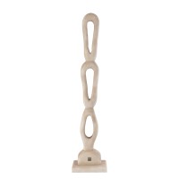 Rhyce Natural Mango Wood Statue Open Figure L