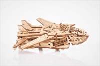 Mr. Playwood 3D Wooden Puzzle Transformer Robot/Airplane, 10103, 7(10)x15(21)x20(24)cm.