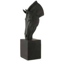 J-Line Paard Op Voet  Magnesiumoxide Zwart Large