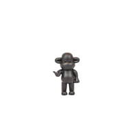Ornament - Hang Loose Monkey Figurine 'The Legend' - Polyresin - Black - 33x21x50cm