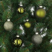 Kerstballen Set - 26 Stuks - Ø7 cm - Glas - Donkergroen