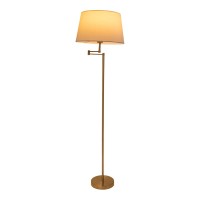 Standing lamp "Bologna" height 158 ​​cm made of metal in matt brass, Beier Textalspreul, E27