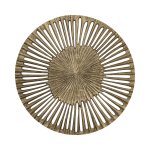 Marjun Gold Casted Alu Wall Panel Open Round L