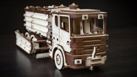 Eco Wood Art 3D Mechanical Wooden Puzzle Snow Truck, 402, 40x14.1x14.8cm