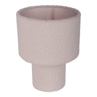 Table lamp "Fluffy" with text blades and foot in white, E27, approx. 31 cm high