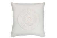 J-Line cushion Sun Square - polyester - white