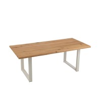 J-Line tafel Poten Rechthoek - metaal - zwart