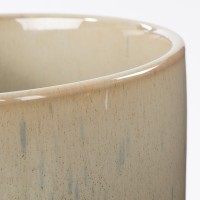 Lago Bloempot - H17 x Ø18 cm - Crème