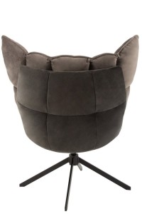 J-Line chair Relax Cushion on frame - textile/metal - gray