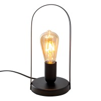 Metal table lamp "Faro" h: 28.5cm black