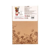 Robotime, DIY Houten Bloem Pink Rose, Roze Roos, TW041, 8,5x6,5x21cm