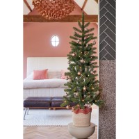 Nagoya Kunstkerstboom  met LED Verlichting en Timerfunctie - H120 x  Ø60 cm - Groen