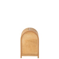 J-Line Ellen Rotan kast - 2 deuren - jute - naturel - S
