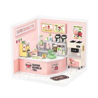 DIY House Super Store Double Joy Bubble Tea, Robotime, DW006, 16.3x16.3x15.2cm