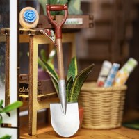 DIY Book Nook Bookend Garden House, Robotime, TGB06, 20.3x11x24.1cm