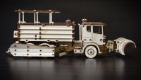 Eco Wood Art 3D Mechanical Wooden Puzzle Snow Truck, 402, 40x14.1x14.8cm