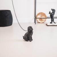 Ornament - Labradoodle Dog - Polyresin - Black - 16x23,5cm