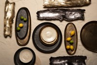 Jowad Graphite Alu Sheet Bowl Ribbed Round L