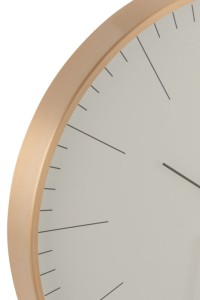 J-Line Gerbert clock - metal - gold - Ø 40 cm