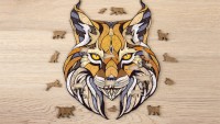 Eco Wood Art Wooden Jigsaw Puzzle Lynx size L, 1775, 47.3x37.5x0.5cm