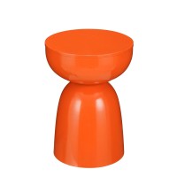 Elliot Bijzettafel - H45 x Ø32 cm - IJzer - Oranje
