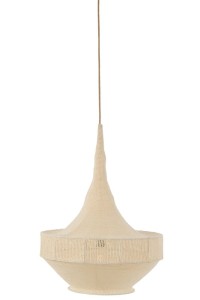 J-Line Hanging Lamp Hand-knitted Beige Large