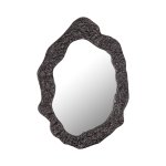 Morina Black Alu Mirror Organic Oval Shape