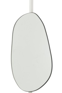 J -Line Spiegel Extrema - Iron/Glass - Black - Large - 108 x 59 cm