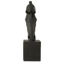 J-Line Paard Op Voet  Magnesiumoxide Zwart Large