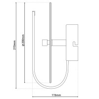 LED wall light "Lucca"