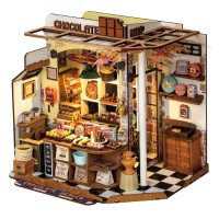 Robotime, Henry's Chocolate, DIY Miniatuurhuis, DG174, 23,5x17,5x22,0 cm