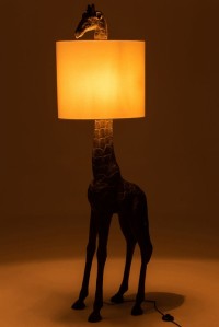 J-Line lamp Giraffe - polyresin - dark brown