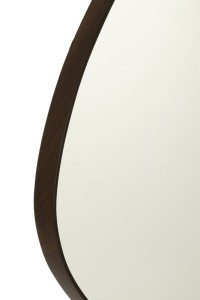 J -Line Spiegel Abstract - Glass - Dark Brown - Large - Ø 79 cm
