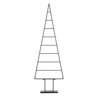 Decoratie Kerstboom - L50 x B15 x H152 cm - Metaal - Zwart