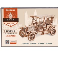 Wooden Puzzle 3D Vintage Car, Robotime, MC801, 19x9.2x11.5cm