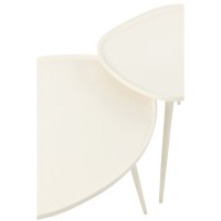 J-Line bijzettafel Vinta - aluminium - wit