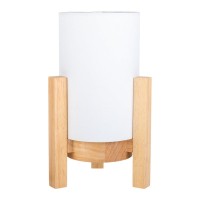 Cordial lamp "Madita" 25 cm high, in white/nature, with integrated LED, dimmable with touch sensor